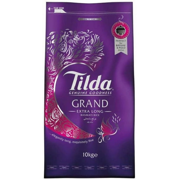 Tilda - Grand Finest Extra Long Grain Basmati Rice - 10 lbs