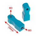 thumbnail image 4 of Piezas de metal para coche RC Rock Crawler Tamiya TT01 1/10, montaje DIY, repuesto montaje servo, 4 of 6