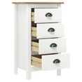 thumbnail image 4 of vidaXL Buffet Armoire de Rangement Meuble Salon Bois Massif Pin, 4 of 6