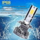 thumbnail image 3 of H7 LED Headlight Bulb Kit High Low Beam 120W 26000LM Super Bright 3000K Yellow, 3 of 4