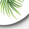 thumbnail image 3 of Designart 'Tropical Palm Branches' Tropical Circle Metal Wall Art 36x36 - Disc of 36, 3 of 5