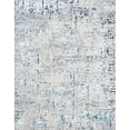thumbnail image 3 of Antik Contemporary 4' x 5' Blue and Gray Polypropylene & Polyester Indoor Area Rug, 3 of 10