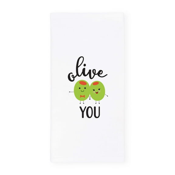 Olive You Kitchen Tea Towel