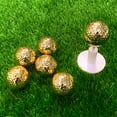 thumbnail image 4 of Gold Golf Ball Golf Swing Putter Training Practice Balls Exquisite Golden Plated Training Ball For Golfer Training Aid Accessory gold, 4 of 5
