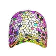 thumbnail image 2 of Daiia Colorful Tie Dye Stained Glass 3 Baseball Cap Men Women Classic Adjustable For Running Workout And Outdoor Activitie All Season Dad Hat Gift, 2 of 9