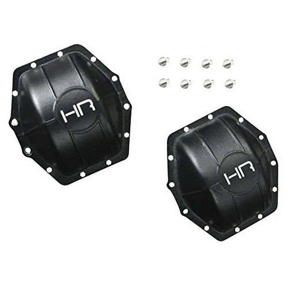 Hot Racing Alum AR60 Axle Diff Covers Black Yeti Wraith HRAWRA12C01