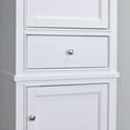 thumbnail image 2 of Eviva Elite Stamford 24" White Solid Wood Side/Linen Bathroom Cabinet, 2 of 4