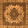 thumbnail image 1 of Ahgly Company Indoor Square Oriental Orange Industrial Area Rugs, 4' Square, 1 of 4