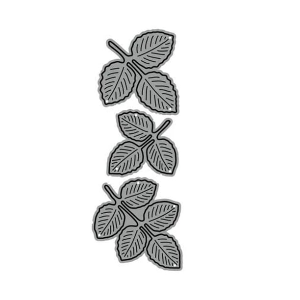 EZLIFE Troqueles de metal con forma de hoja de rosa para hacer tarjetas, herramienta de grabado en relieve, troqueles para hacer tarjetas, papel para álbumes de recortes, bricolaje, decoración, troque
