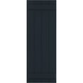 thumbnail image 5 of Ekena Millwork 21 1/2"W x 42"H True Fit PVC Four Board Joined Board-n-Batten Shutters, Starless Night Blue (Per Pair - Hardware Not Included), 5 of 9