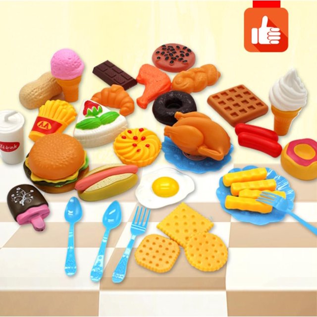 Juguetes de cocina, juguete de comida, juego de hamburguesas de cocina, juego de simulación educativo, regalo para niños y niñas Namotu LL-0412