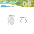 thumbnail image 2 of Uxcell Number Key Tag, Stainless Steel Number ID Tags Keychain Hollowed Identifiers Keys Label 41-50, 2 of 7
