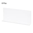 thumbnail image 3 of L Tipo Estante Divisores, PVC Transparente Armario Estante Separador Organizador Tablillas para Cocina Armario Librería Oficina Supermercado 28 x 4 x 12cm Paquete de 6, 3 of 5