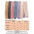 thumbnail image 2 of Fangasis Ladies Pajama Pants Solid Color Sleepwear Elastic Waist Pj Bottoms Women Plush Lounge Pant Casual Sleep Trousers White S, 2 of 2