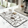 thumbnail image 2 of Highly Absorbent Diatom Mud Coffee Mat, 19.5x12in - Perfect Accessory for Coffee Makers & Espresso Machines, Coffee Drying Mat Typography Print Enhances Countertops, 2 of 7