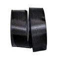 thumbnail image 1 of Reliant Ribbon 92575W-031-40K Satin Value Wired Edge Ribbon - Black - 2.5 in. x 50 yards, 1 of 3