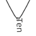 thumbnail image 4 of Collar con cruz de acero de titanio europea y americana para hombres y mujeres, accesorios de hip hop, colgante con letras, accesorios colgantes versátiles, 4 of 6