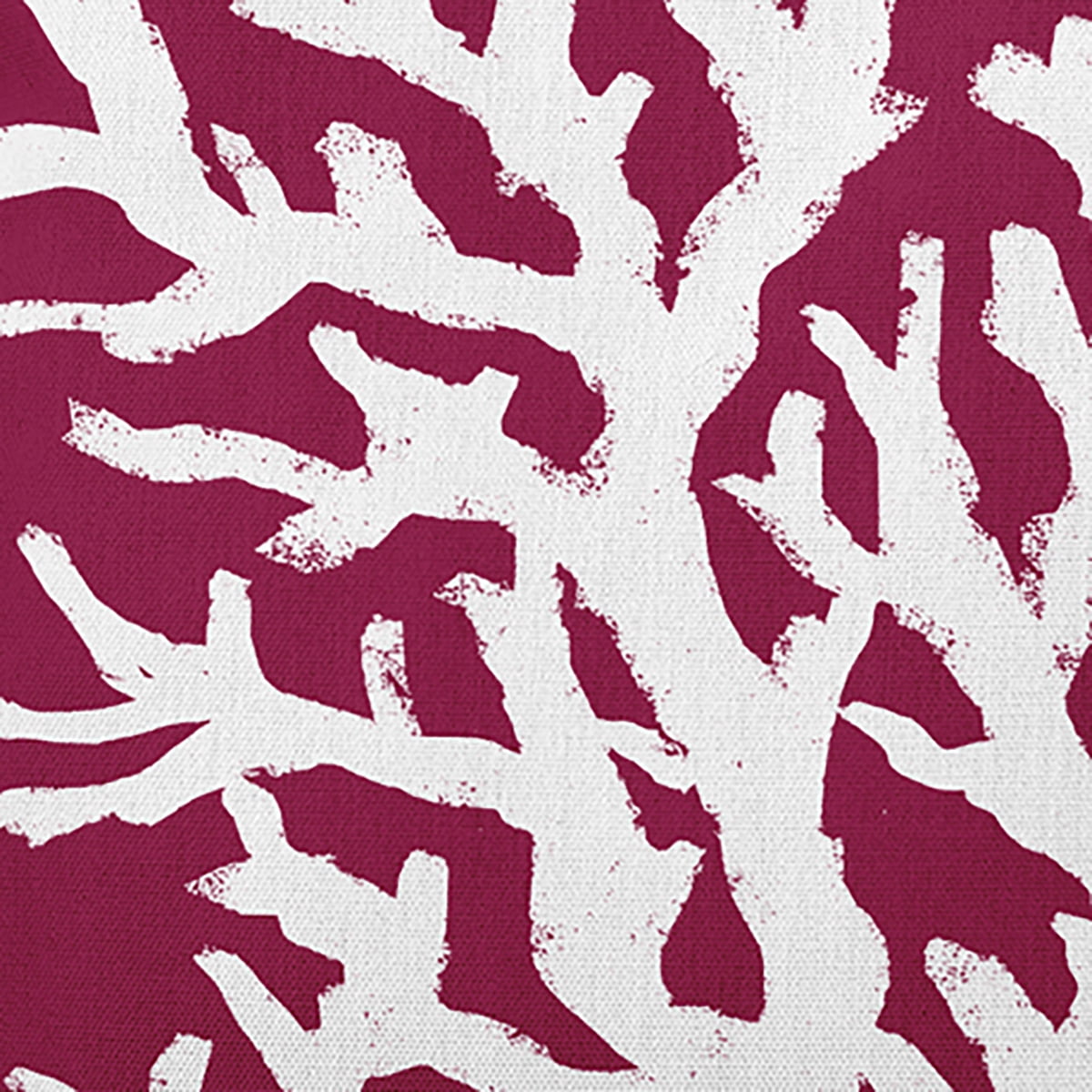 Simply Daisy 16-inch Square Big Seaweed Polyester Indoor Pillow, Maroon Red, 1 per Pack