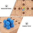 thumbnail image 2 of Juego de mesa de estrategia tradicional de damas de madera, rompecabezas clásico, juegos de mesa para familia, adultos, niños y personas mayores, 2 of 5