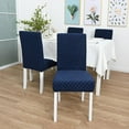 thumbnail image 4 of BOLLSLEY 4PCS Stretch Removable Washable Knitted Dining Room Chair Slipcovers, 4 of 5