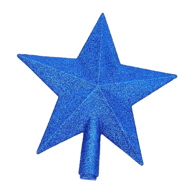 Xmas Tree Top Decoration Star for Christmas Tree Top for Home Pendant Indoor Blue