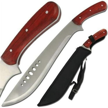 Armory Replicas Book of Eli Stainless Steel Machete Knife - Premium Kukri Design, Rust-Resistant, 15-Inch Blade with Nylon Sheath