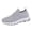 Grey, variant on Rokment Orthopedic Slip on Walking Shoes for Women Lightweight Comfortable Arch Support Platform Wedge Low Heel Athletic Running Tennis Nursing Sneakers Black Size 6
