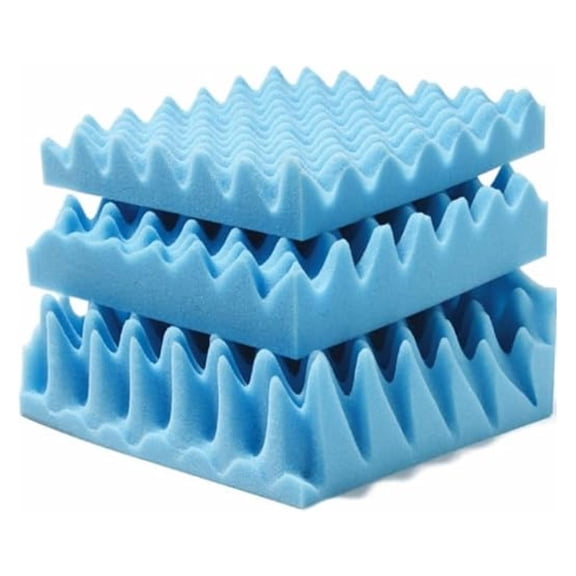 7-4000TC Convoluted Foam Mattress Pads 4" Twin 34x72x4