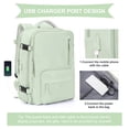 thumbnail image 3 of Mochila de viaje WONHOX Carry on para mujer y hombre, color verde menta, 3 of 7