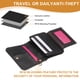 thumbnail image 3 of Billetera de cuero tarjetero para tarjetas de crédito billetera minimalista para mujeres y hombres regalo en cumpleaños Acción de Gracias negro, 3 of 7