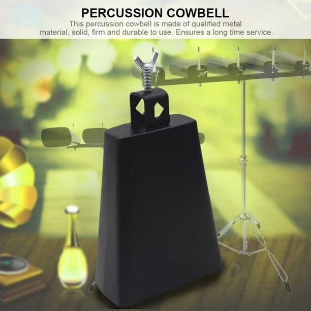 7 Inch Metal Steel Cow Bells Noise Makers Hand Percussion Cowbell With  Stick For Drum Set