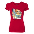 thumbnail image 2 of Wild Bobby Betty Boop Endless Summer Beach the Dog Betty Boop Womens Slim Fit Junior Tee, Red, Small, 2 of 5