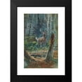 thumbnail image 2 of Charles Marion Russell 16x24 Black Modern Framed Museum Art Print Titled - Deer in the Dell, 2 of 5