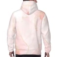 thumbnail image 7 of Pofeuu Pink Marble Print Mens Casual Hooded Collar Drawstring Hoodies Pullover Sweatshirts Casual Long Sleeve Shirts-3X-Large, 7 of 7