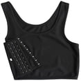 thumbnail image 5 of YUBNLVAE Chest Binder Tank Top Breathable Comfortable and Soft Slim Fit Trans Vest Tops Tomboy Lesbian,Black,XXL, 5 of 6