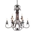 thumbnail image 1 of 6 Light Up Chandelier with Oil Rubbed Brown finish, 1 of 2