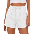 thumbnail image 3 of PRETTYGARDEN Womens Shorts Dressy Casual High Waisted Pleated Beach Vacation Tailored Summer Shorts with Pockets, 3 of 8