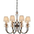 thumbnail image 2 of Eight Light Chandelier     -Traditional Installation Minka Metropolitan N6648-258B, 2 of 2