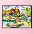 thumbnail image 3 of Cuadros Decorativos 11CT Adorno Costura Estampado Kit DIY Punto de Cruz (f027 Dream Home) Tmvgtek embutido en tela, 3 of 9