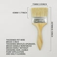 thumbnail image 3 of 8"*3" Goat Hair Brush, Large Area Flat Brushes, for Paint, Chip Paint, Stains, Varnishes, Water Color and Acrylic Paint, 1 Piece, 3 of 5