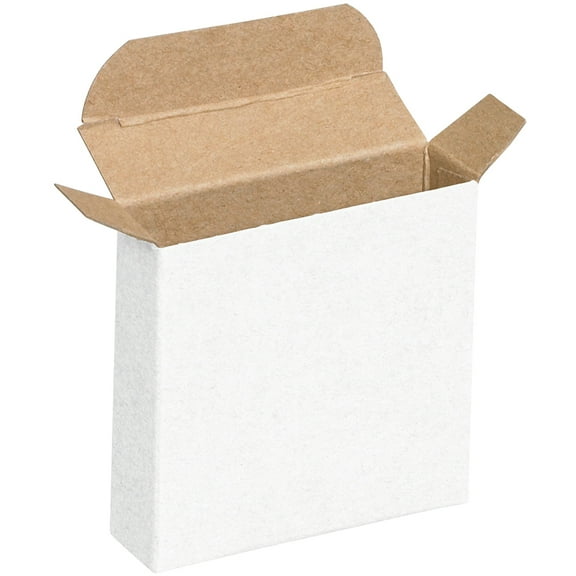 Box Partners Reverse Tuck Folding Cartons 5 5/8" x 2 1/2" x 5 5/8" White 250/Case RTC51W