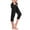 Noir, variante sur Fartey Pantalon Capri Cargo Décontracté pour Femme, Extensible, à Cordon, Taille Basse, Leggings Légers de Détente, Couleur Unie, Pantalon Court avec Poches