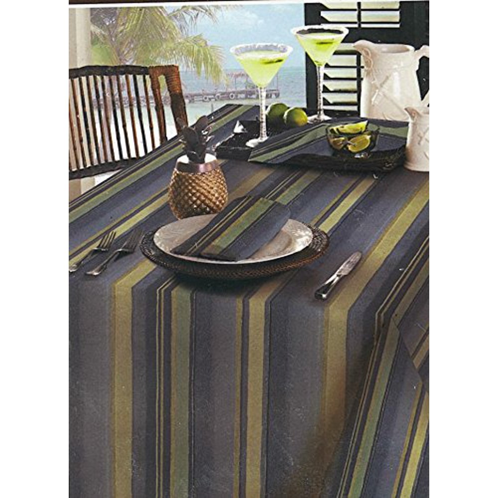 Tommy Bahama Blue Kalani Stripe Indoor Outdoor Water Repellent