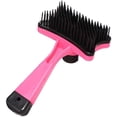 thumbnail image 1 of Cepillo autolimpiante para perros y gatos, peine de baño para mascotas, herramienta de aseo para mascotas - Limpieza con un solo clic (rosa), 1 of 5