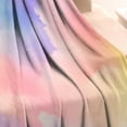 thumbnail image 3 of Pastel Rainbow Clouds Blanket,Comfortable Soft Flannel Throw Blanket,All Season,Warm Lightweight Blankets for Sofa Bed Couch Living Room Chair,30"x40", 3 of 4
