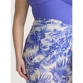 thumbnail image 4 of Time and Tru Women's and Women's Plus Plunge One Piece Swimsuit and Pareo Set, 2-Piece, Sizes XS-3X, 4 of 5