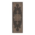 thumbnail image 2 of Unique Loom Outdoor Traditional Collection Area Rug - Antique (2' x 6' 1" Runner Charcoal Gray/Natural), 2 of 6