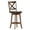 Antique Oak/Black, variant on Flash Furniture Felicity Classic Leathersoft and Wood Cross Back Barstool