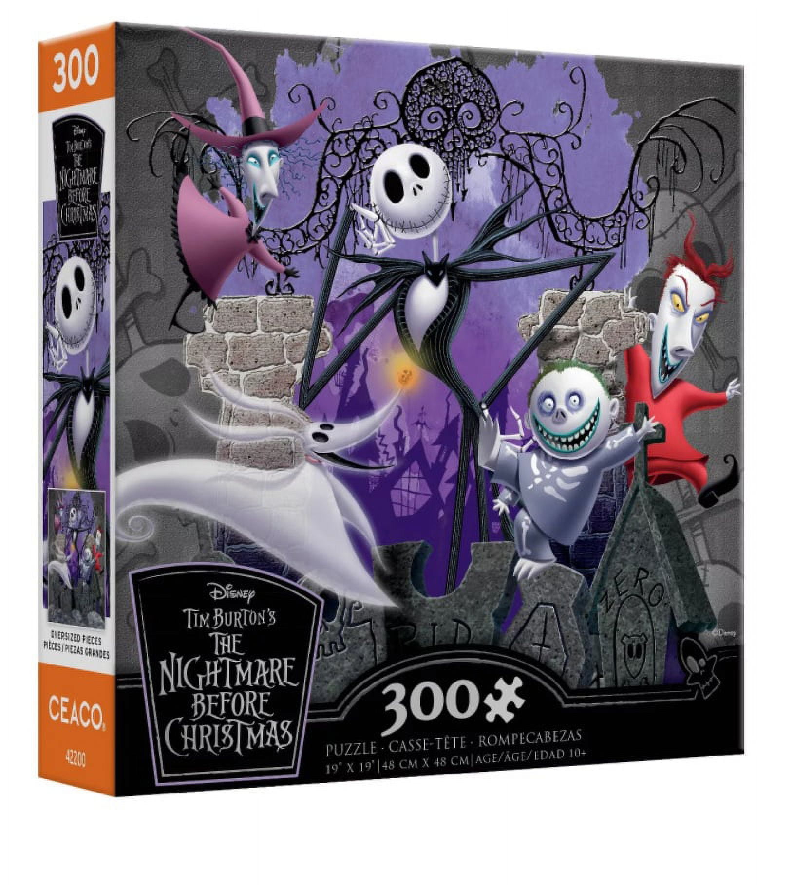 Ceaco - Christmas - Nightmare Before Christmas - Antics - 300 Piece Oversized Jigsaw Puzzle