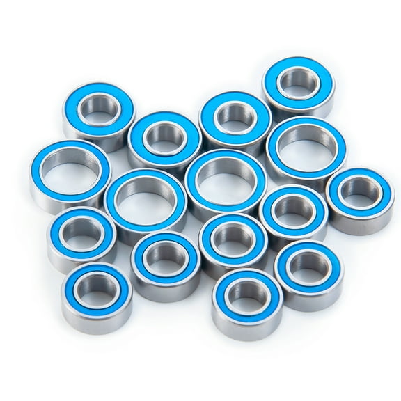 16Pcs Steel Wheel Hubs Axle Sealed Bearing Kit for Tamiya TT-02 1/10 RC Car Truck Model Upgrade Parts Accessories